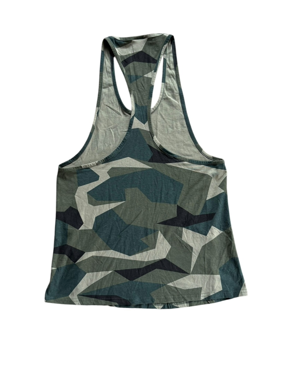 Gymshark Camo Racerback Tank Top | Olive Black Utility Print | Medium M - Picture 4 of 6